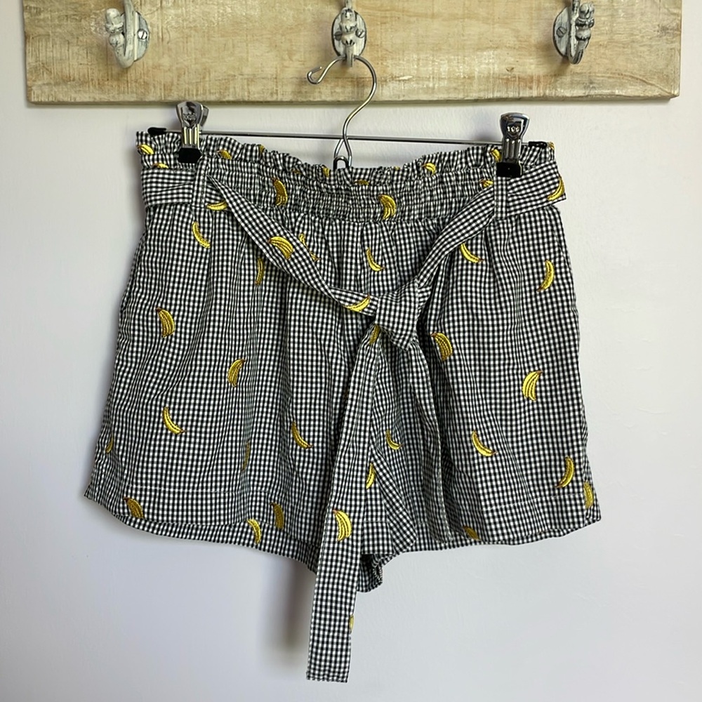 Gingham Banana Forever 21 Shorts